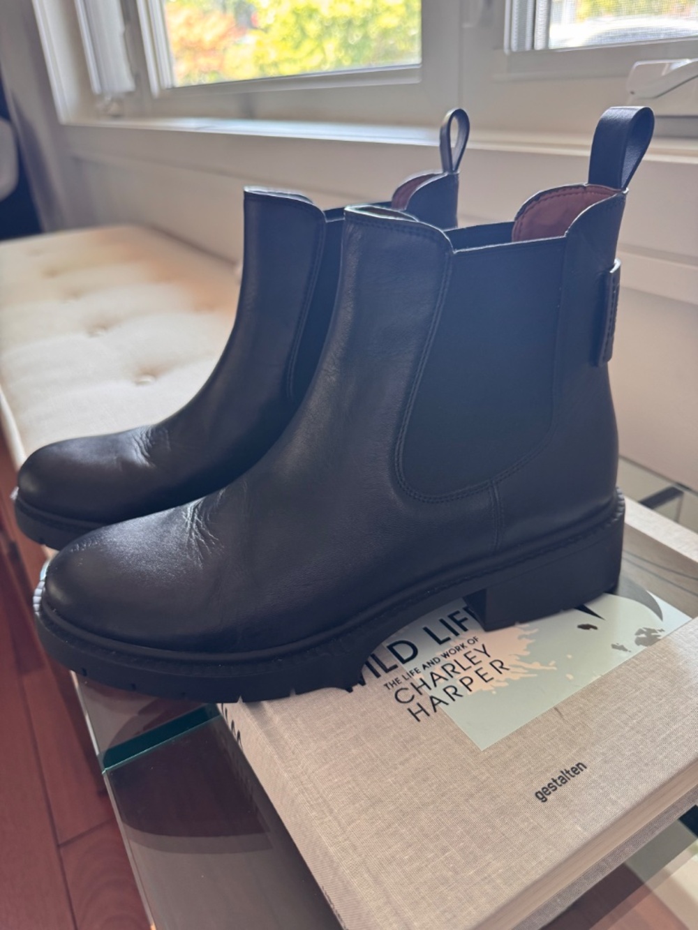 Coach Black Leather Chelsea Boots | Lug Sole | Women’s 8.5 - Picture 5 of 10